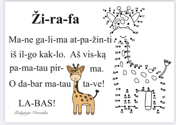 Skaitymo kortelių rinkinys, lietuvių kalba 2 dalis