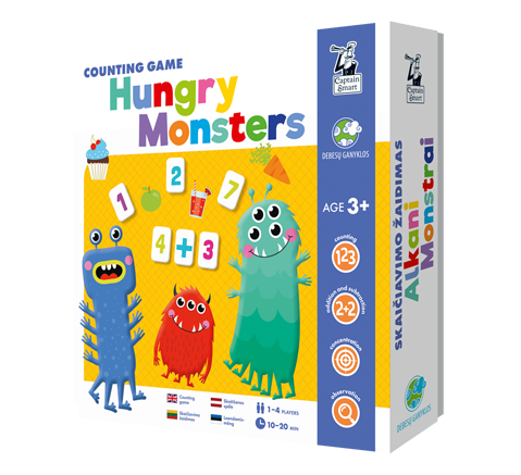 Edukacinis žaidimas „Hungry Monsters" (Alkani monstrai)