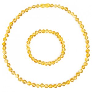 Baltijos Gintaro Papuošalų Komplektas „Color“