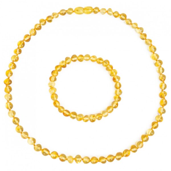 Baltijos Gintaro Papuošalų Komplektas „Color“