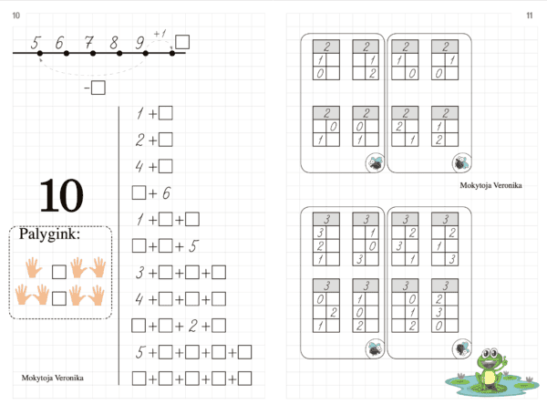 Skaičiai iki 10. Sudėtis ir atimtis