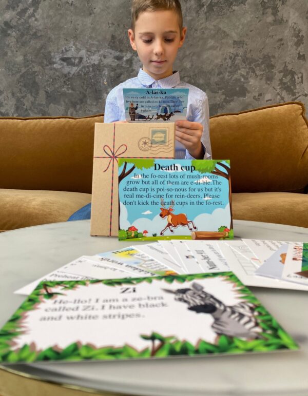 Reading flashcard set, English 2 / Skaitymo kortelių rinkinys, anglų kalba 2