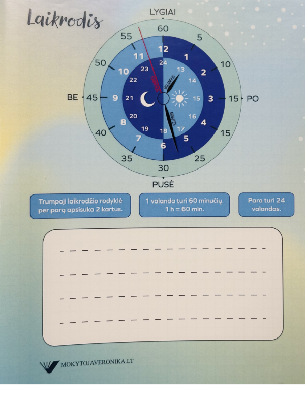2 -4 kl.matematikos sąsiuvinis
